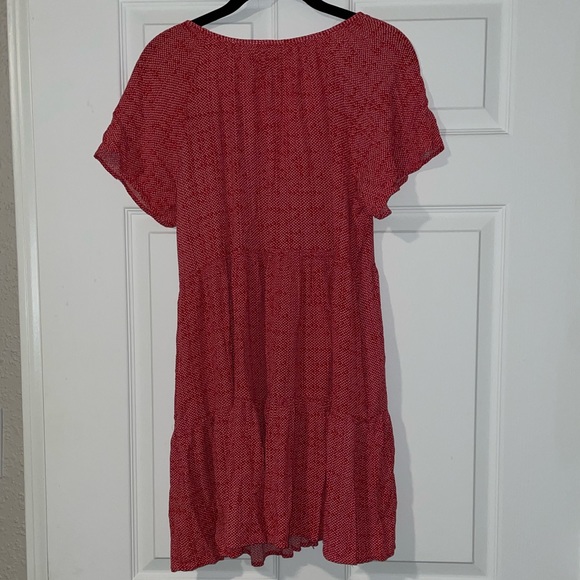 Red Dress with White Print - Picture 4 of 6